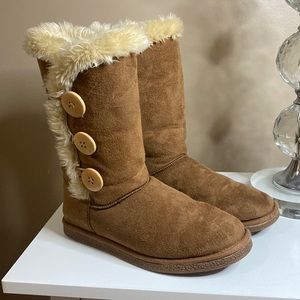 JustFab Brown Winter Boots